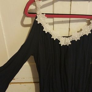 Cold shoulder spring shirt